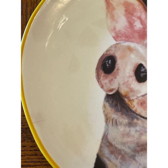 Pier 1 farm animal plates (2) - Picture 3 of 5